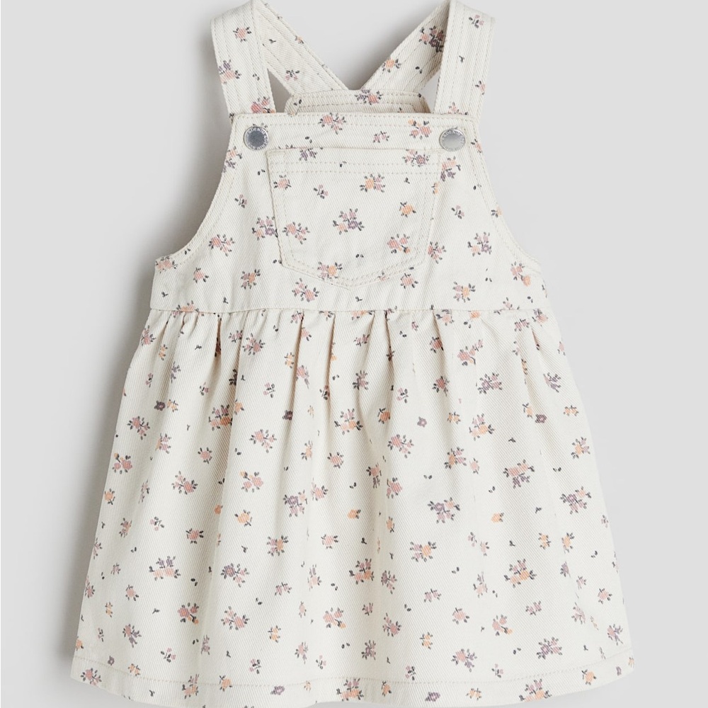 H&M Cream Floral Kids Casual Dress